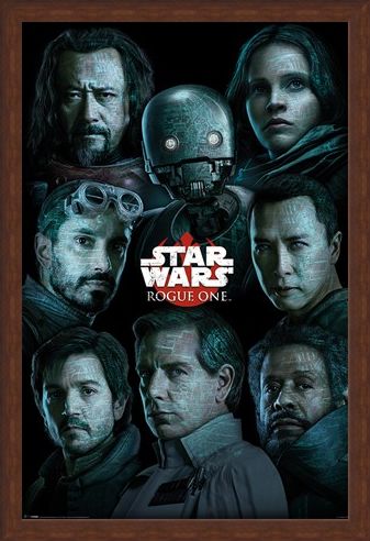 Framed Framed The Rebel Alliance Versus The Empire - Star Wars Rogue One
