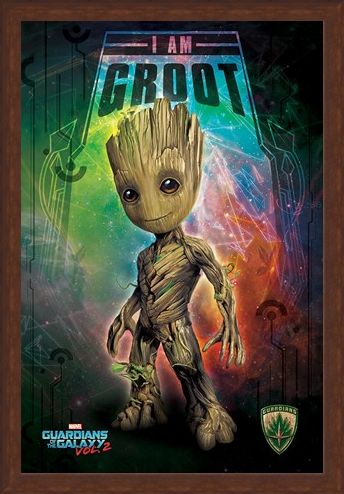 Framed Framed I Am Groot - Guardians of the Galaxy Vol. 2