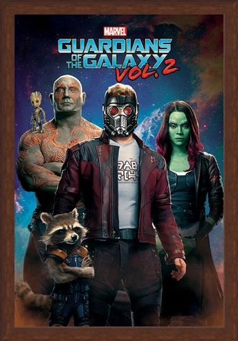 Framed Framed Characters In Space - Guardians Of The Galaxy Vol.2