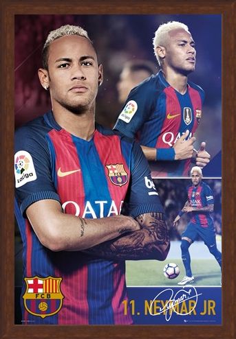 Framed Framed Neymar Jr - Barcelona Football Club