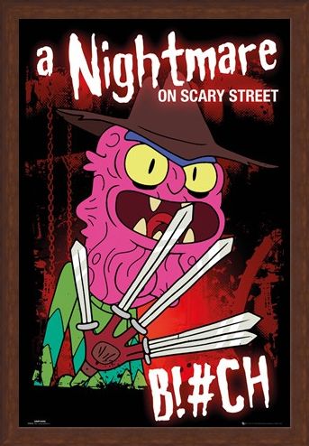 Framed Framed A Nightmare On Scary Street - Rick And Morty