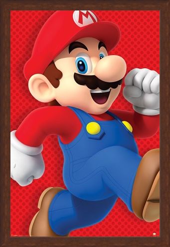 Framed Framed Run Mario! - Super Mario