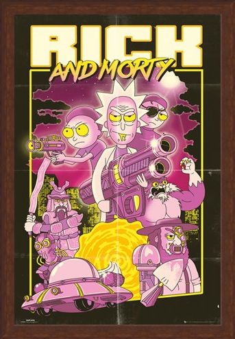 Framed Framed Action Movie - Rick and Morty