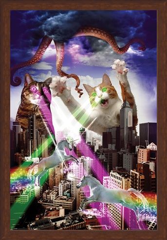 Framed Framed Apocalypse Meow - Animal Invasion