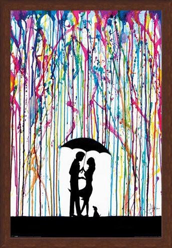 Framed Framed Raining Colour - Marc Allante