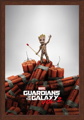 Framed Framed Groot Dynamite - Guardians Of The Galaxy Vol. 2