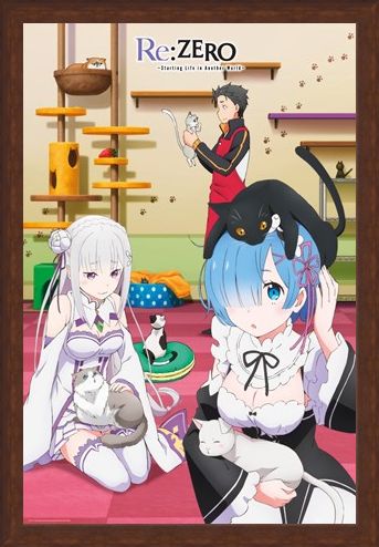 Framed Framed Starting Life in Another World - Re Zero Cats