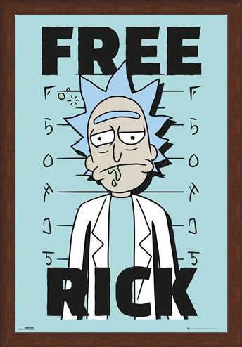Framed Framed Free Rick - Rick and Morty