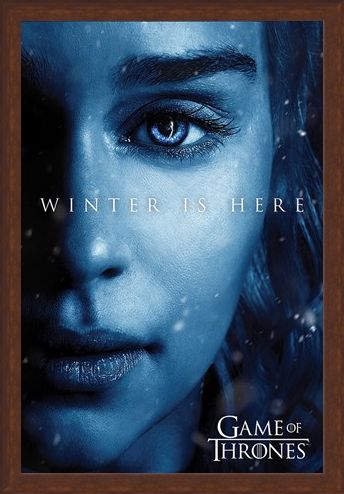 Framed Framed Winter is Here - Daenerys - Game Of Thrones