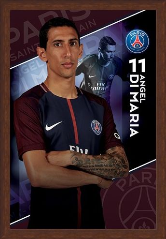Framed Framed Di Maria 17/18 - PSG