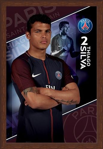 Framed Framed Silva 17/18 - PSG
