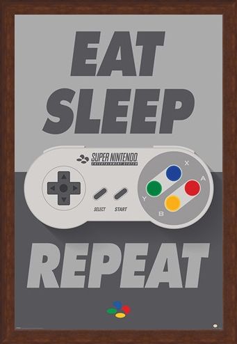 Framed Framed SNES Controller - Nintendo