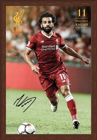Framed Framed Salah 17-18 - Liverpool FC