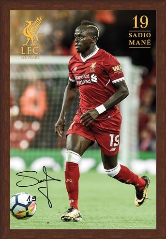 Framed Framed Liverpool Mane 17-18 -