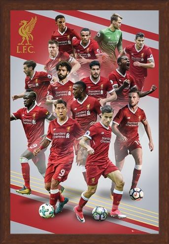 Framed Framed Players 17-18 - Liverpool FC