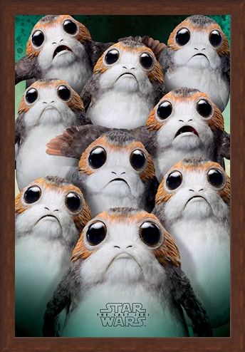 Framed Framed Many Porgs - Star Wars The Last Jedi