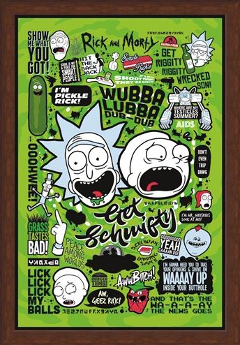Framed Framed Out Of This World Quotes - Rick and Morty