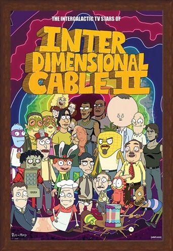 Framed Framed Stars of Interdimensional Cable - Rick and Morty