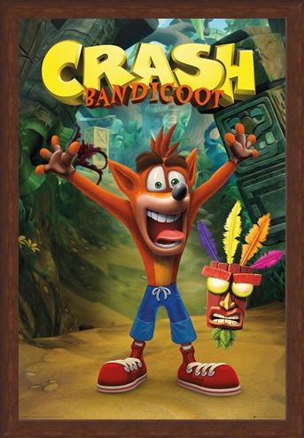Framed Framed Crash and Aku Aku - Crash Bandicoot