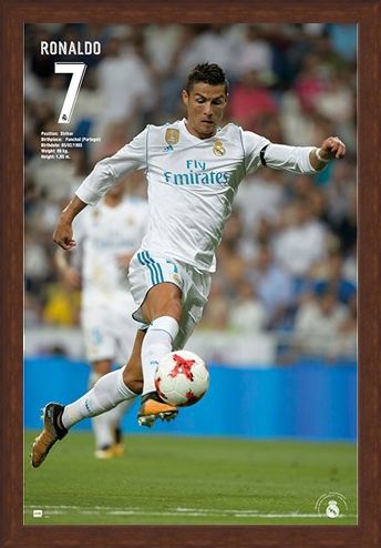 Framed Framed Ronaldo 17/18 - Real Madrid