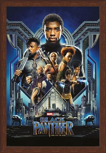 Framed Framed One Sheet - Black Panther