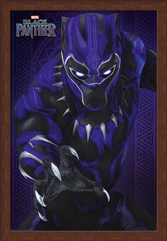 Framed Framed Glow - Black Panther