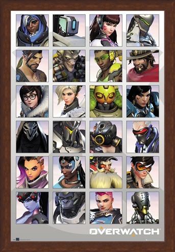 Framed Framed Character Portraits - Overwatch