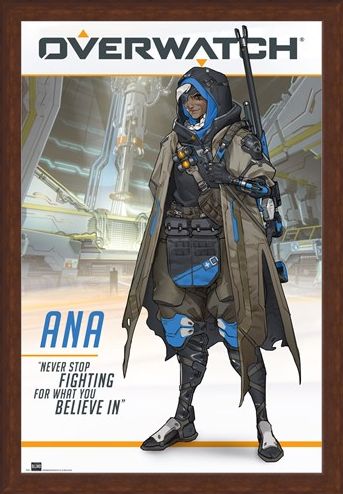 Framed Framed Ana The World's Most Elite Sniper - Overwatch