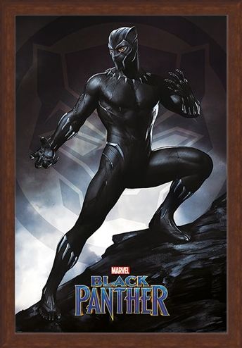 Framed Framed Black Panther Stance - Marvel