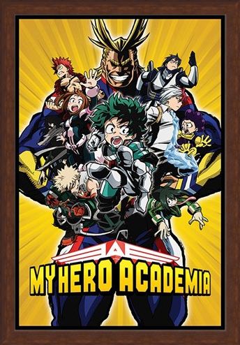 Framed Framed Radial Character Burst - My Hero Academia
