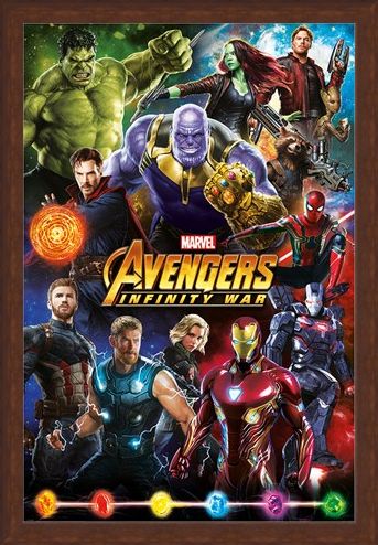 Framed Framed Infinity War Character Montage - Avengers