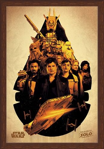 Framed Framed Millennium Falcon Montage - Solo: A Star Wars Story