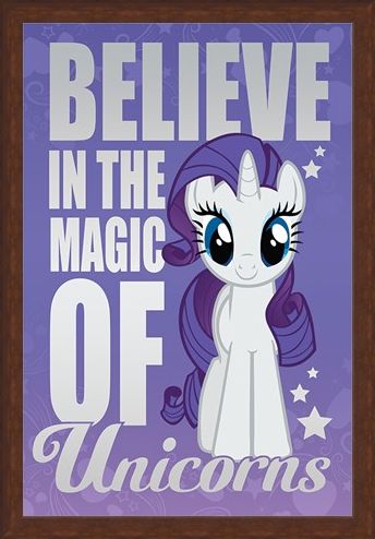 Framed Framed Believe In The Magic Of Unicorns - My Little Pony