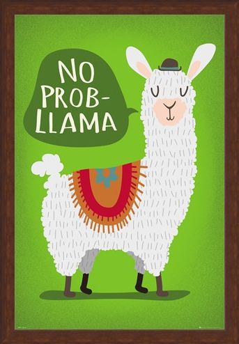 Framed Framed Llama No Probllama - Take It From Me