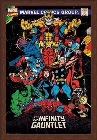 Framed Framed The Infinity Gauntlet Retro - Marvel