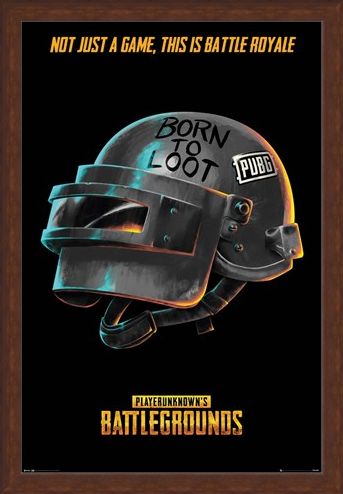 Framed Framed Born To Loot - PUBG