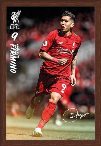 Framed Framed Firmino 18/19 - Liverpool FC