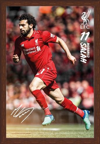 Framed Framed Salah 18/19 - Liverpool