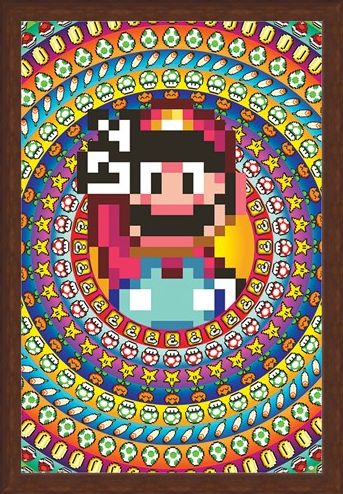 Framed Framed Power Ups - Super Mario