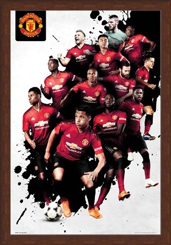 Framed Framed Players 18-19 - Manchester United