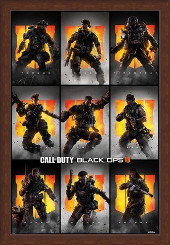 Framed Framed Black Ops 4 Characters - Call Of Duty