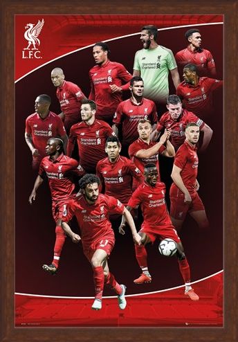 Framed Framed Team Photo - Liverpool FC
