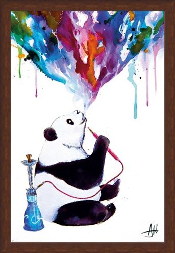 Framed Framed Chai Panda - Marc Allante
