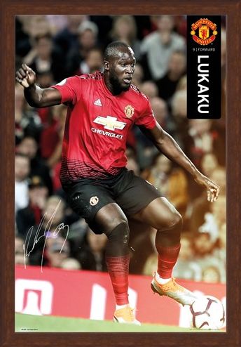 Framed Framed Lukaku 18-19 - Manchester United