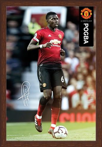 Framed Framed Pogba 18-19 - Manchester United