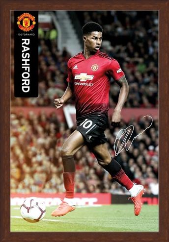 Framed Framed Marcus Rashford 18-19 - Manchester United