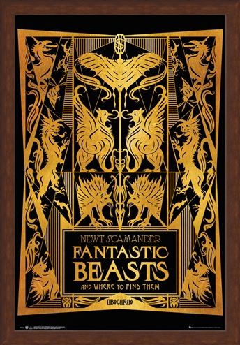 Framed Framed Book Cover - Fantastic Beasts