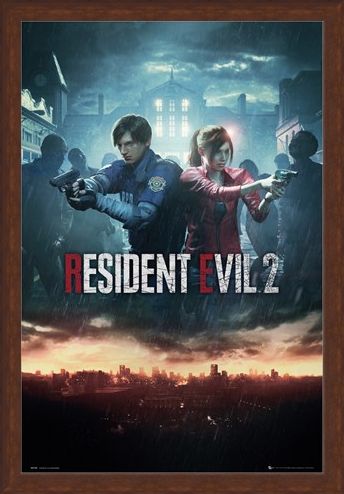 Framed Framed City Key Art - Resident Evil 2