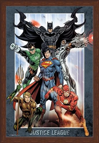 Framed Framed Justice League Group - DC Comics