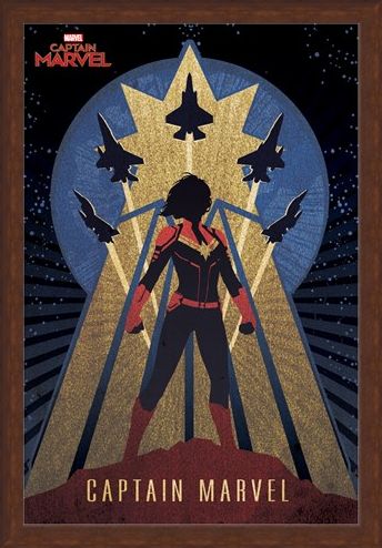 Framed Framed Deco - Captain Marvel
